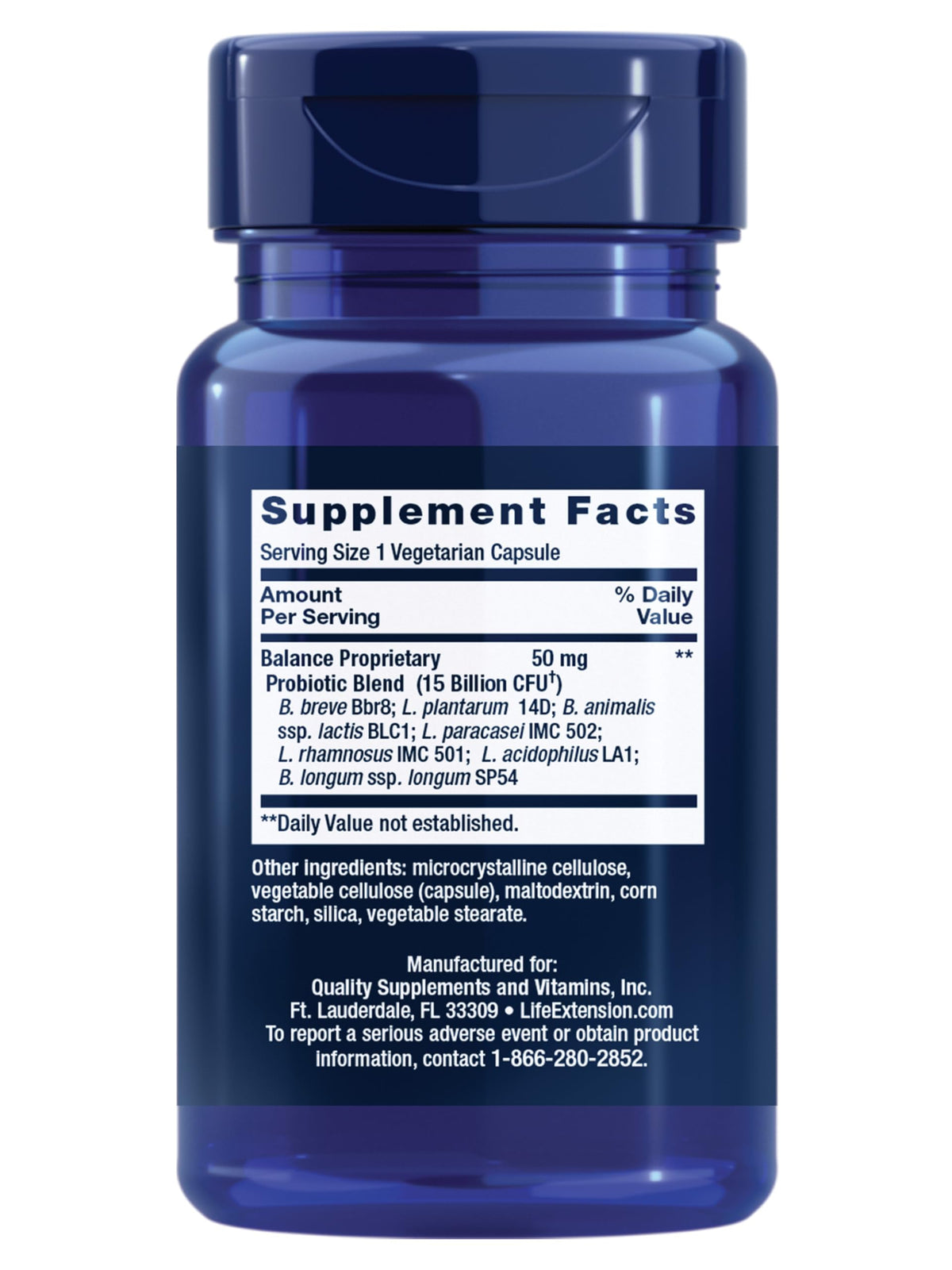 Life Extension FLORASSIST Probiotic Balance 15 Billion CFU - 30 Capsules - image 2