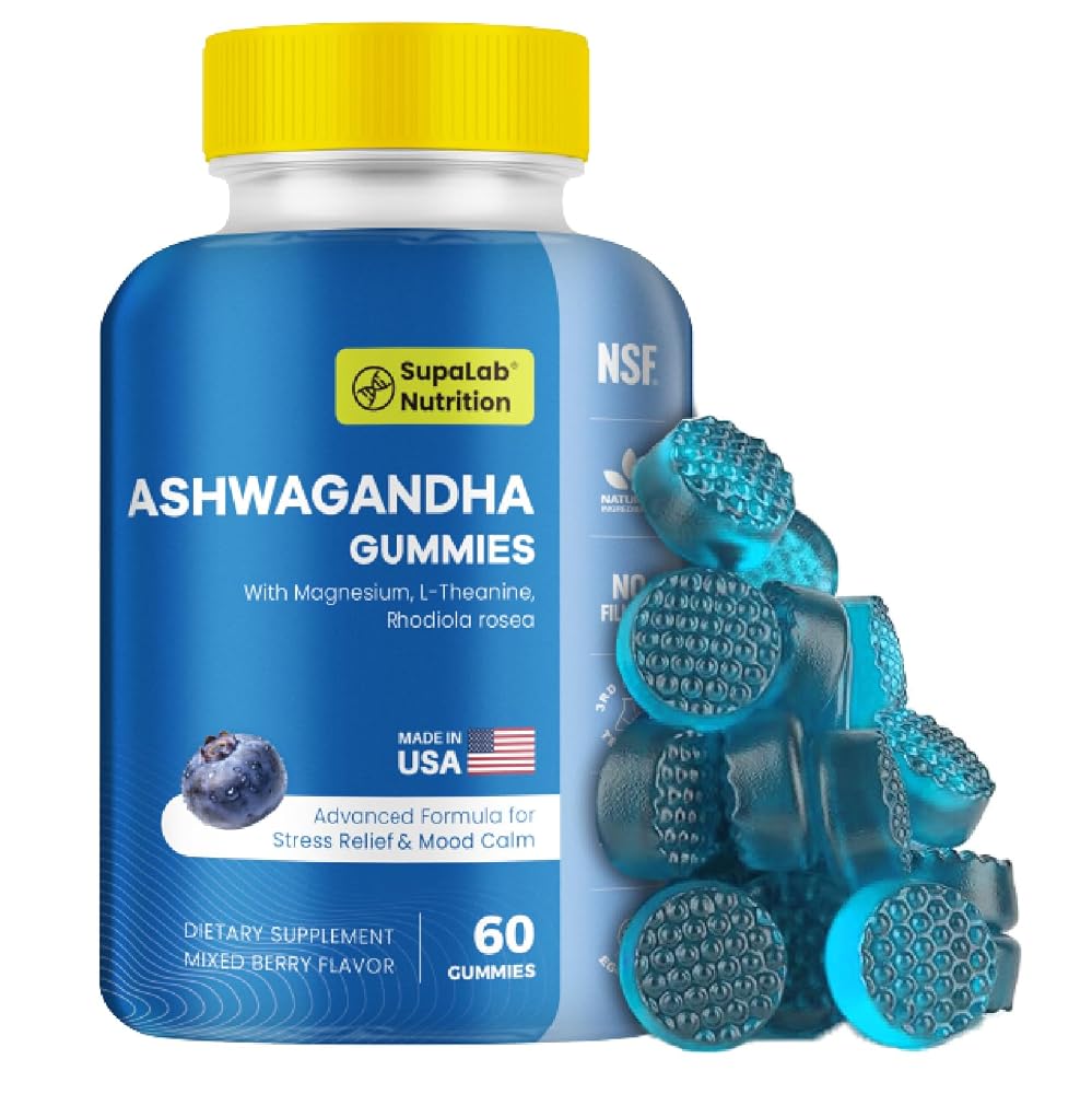 MEGNETA Ashwagandha Gummies Blueberry Flavor - 60 Gummies