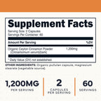 Type Zero Ceylon Cinnamon 1200mg - 120 Capsules - image 2
