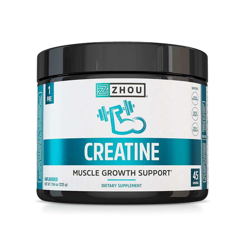 ZHOU Creatine Monohydrate Powder - 45 Servings