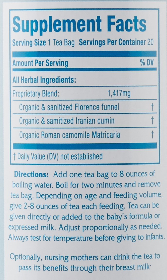 Babies' Magic Tea Organic Baby Colic Tea - 80 Teabags - image 5