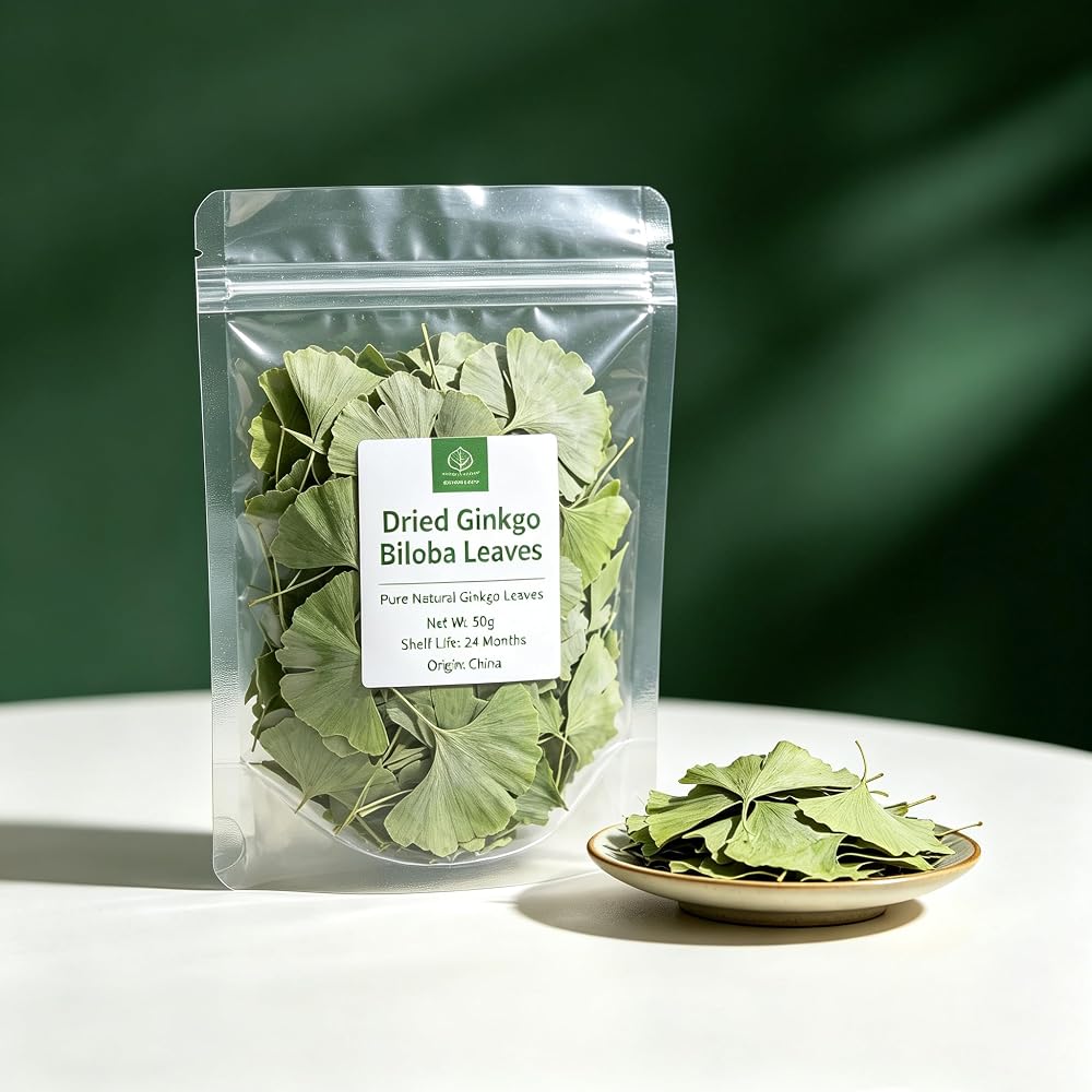 Generic Ginkgo Biloba Dried Loose Leaves - 500 Grams