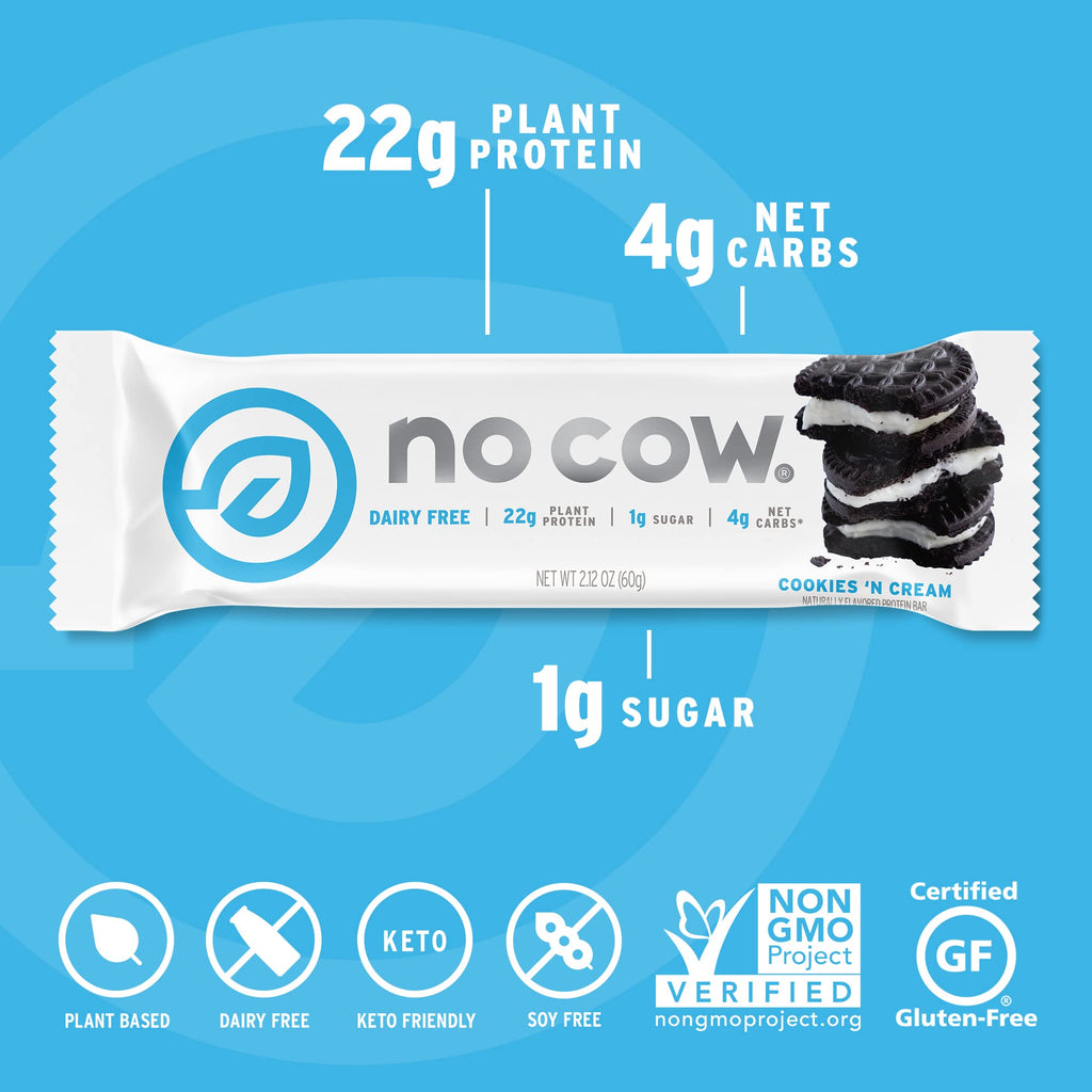 No Cow Vegan Protein Bars, Best Sellers, Upgraded