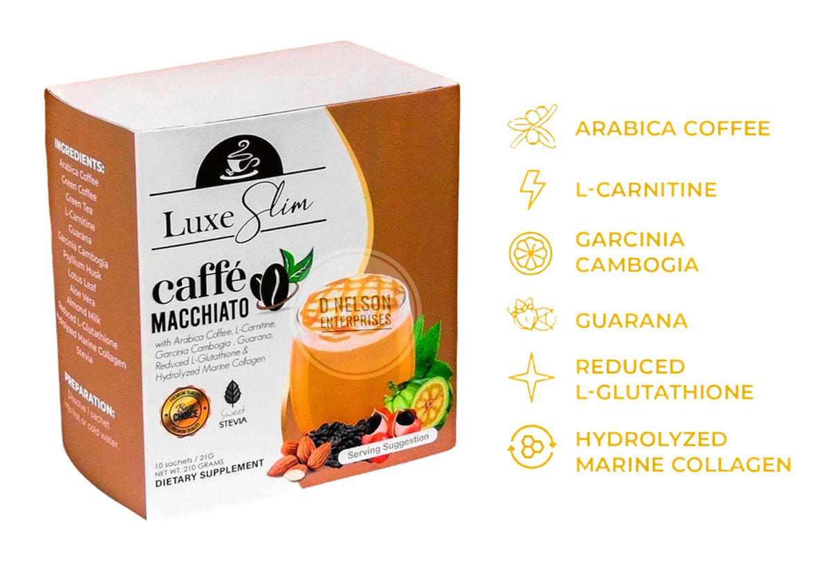 Luxe Slim Café Macchiato with Hydrolyzed Collagen - 10 Sachets - image 2
