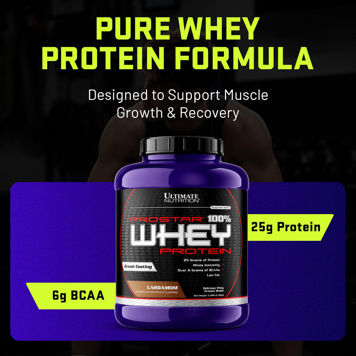Ultimate Nutrition Prostar Whey Protein Isolate Powder for Muscle Gain