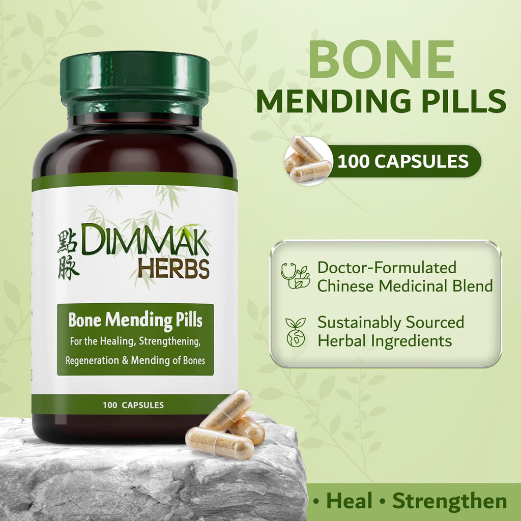 Dimmak Herbs Bone Mending Pills TCM Formula - 100 Capsules - image 2