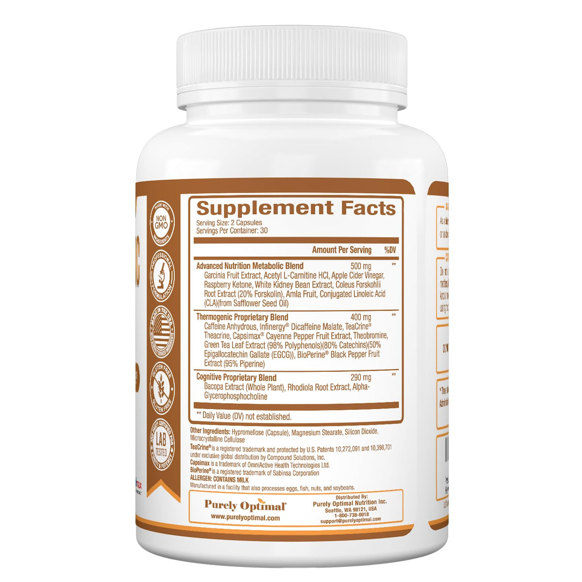 Purely Optimal Thermogenic Burner Capsules - 60 Count - image 5