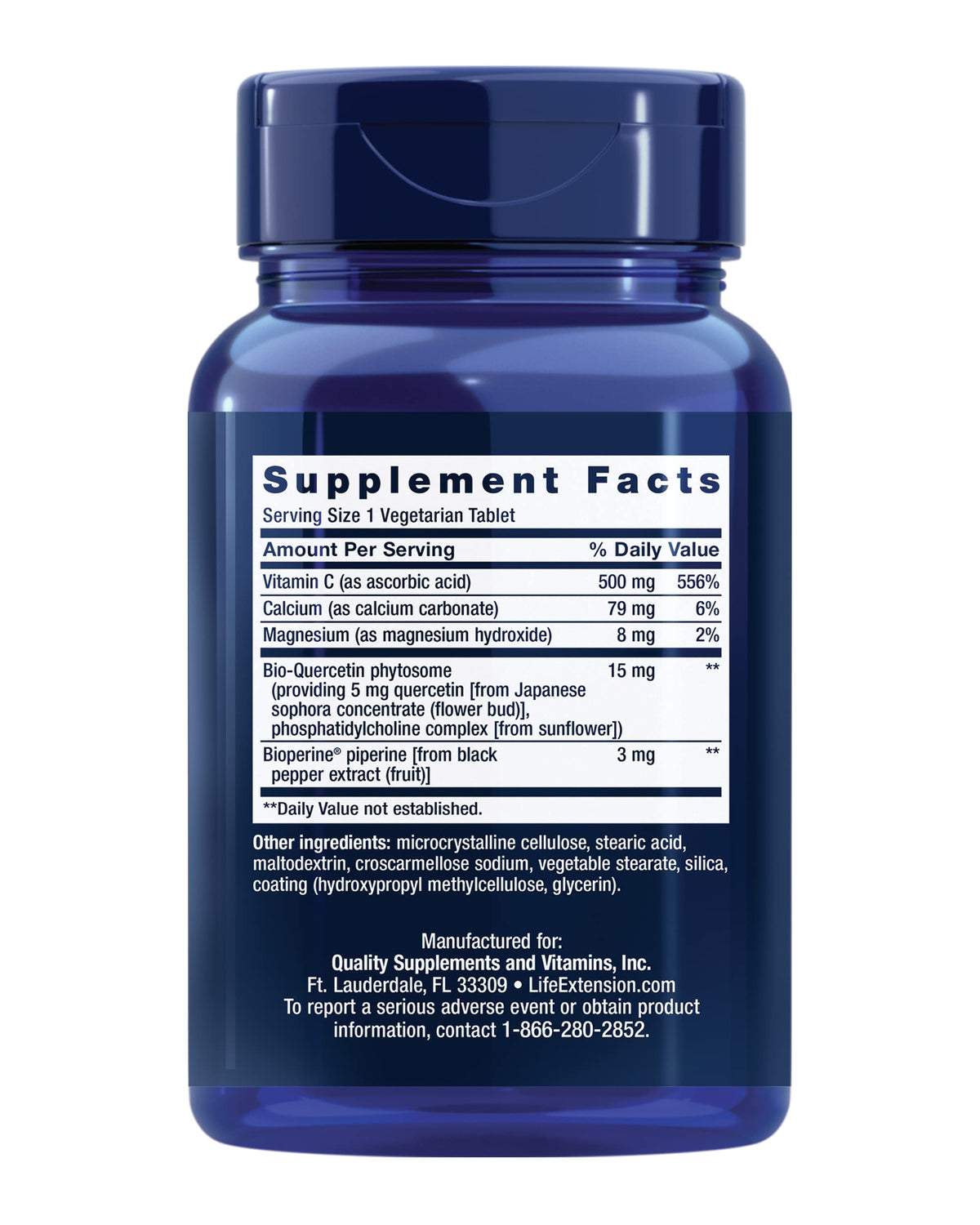 Life Extension Fast-C and Bio-Quercetin Immune Support - 60 Tablets - image 2