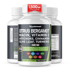 GUDOMET Citrus Bergamot 1,500 mg with Vitamin C - 150 Capsules