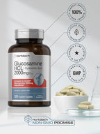 Horbäach Glucosamine HCL with Hyaluronic Acid 2000mg - 120 Caplets - image 6