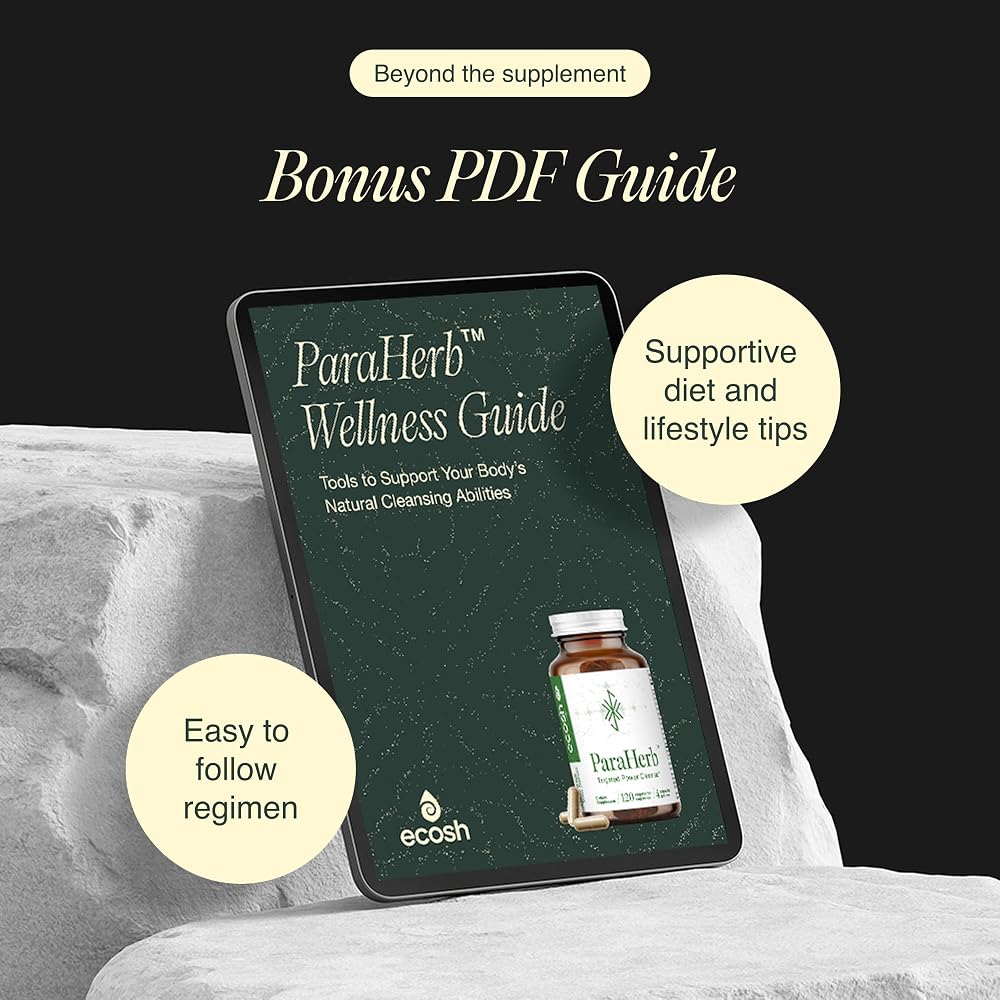 Ecosh ParaHerb™ Natural Intestinal Cleanse for Adults - Complete Gut