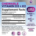 Nature's Peak Vitamin D3 K2-4000 IU Vitamin D3 & 200 mcg Vitamin K2
