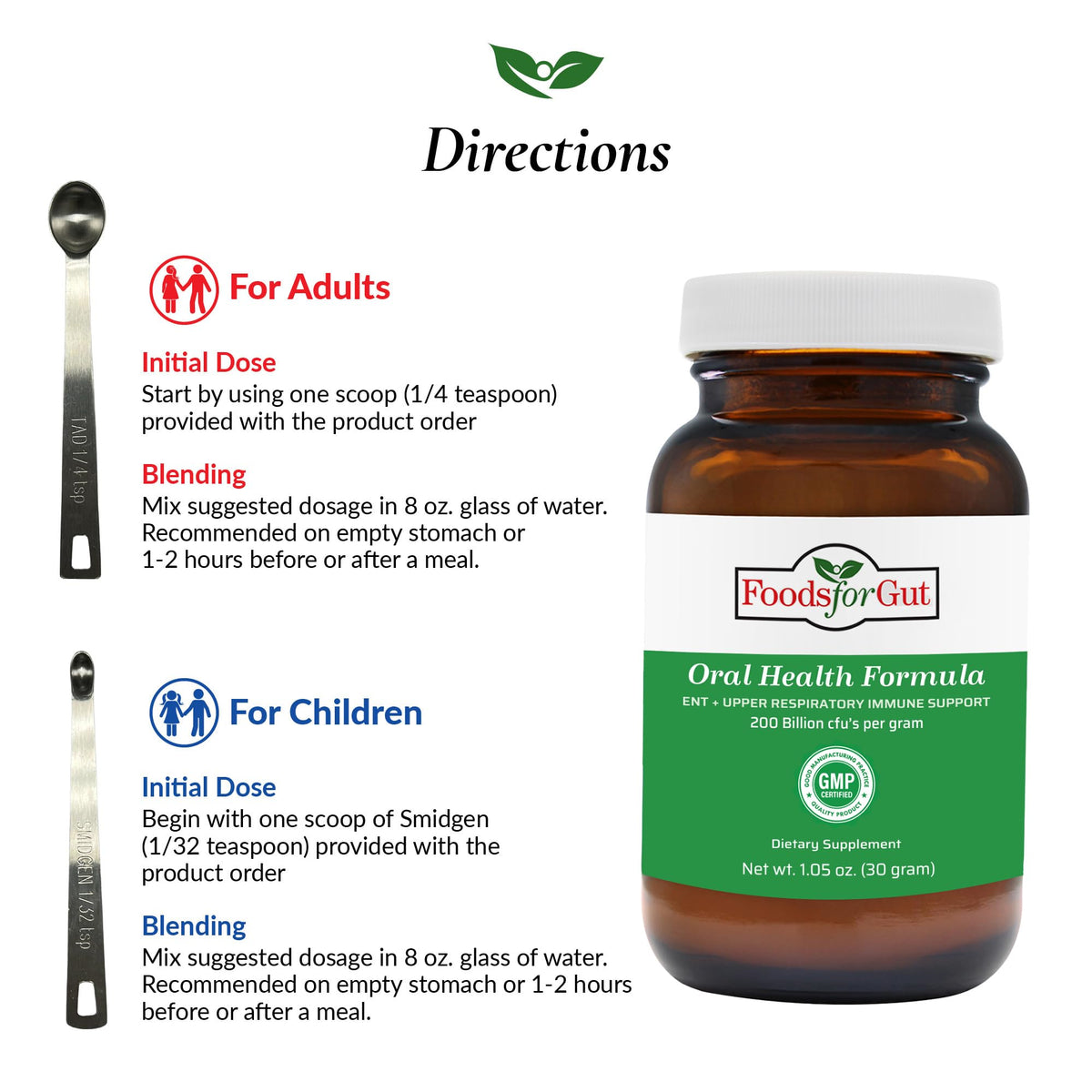 Foods For Gut Oral Care Probiotics Powder 200 Billion CFU - 30g - image 5