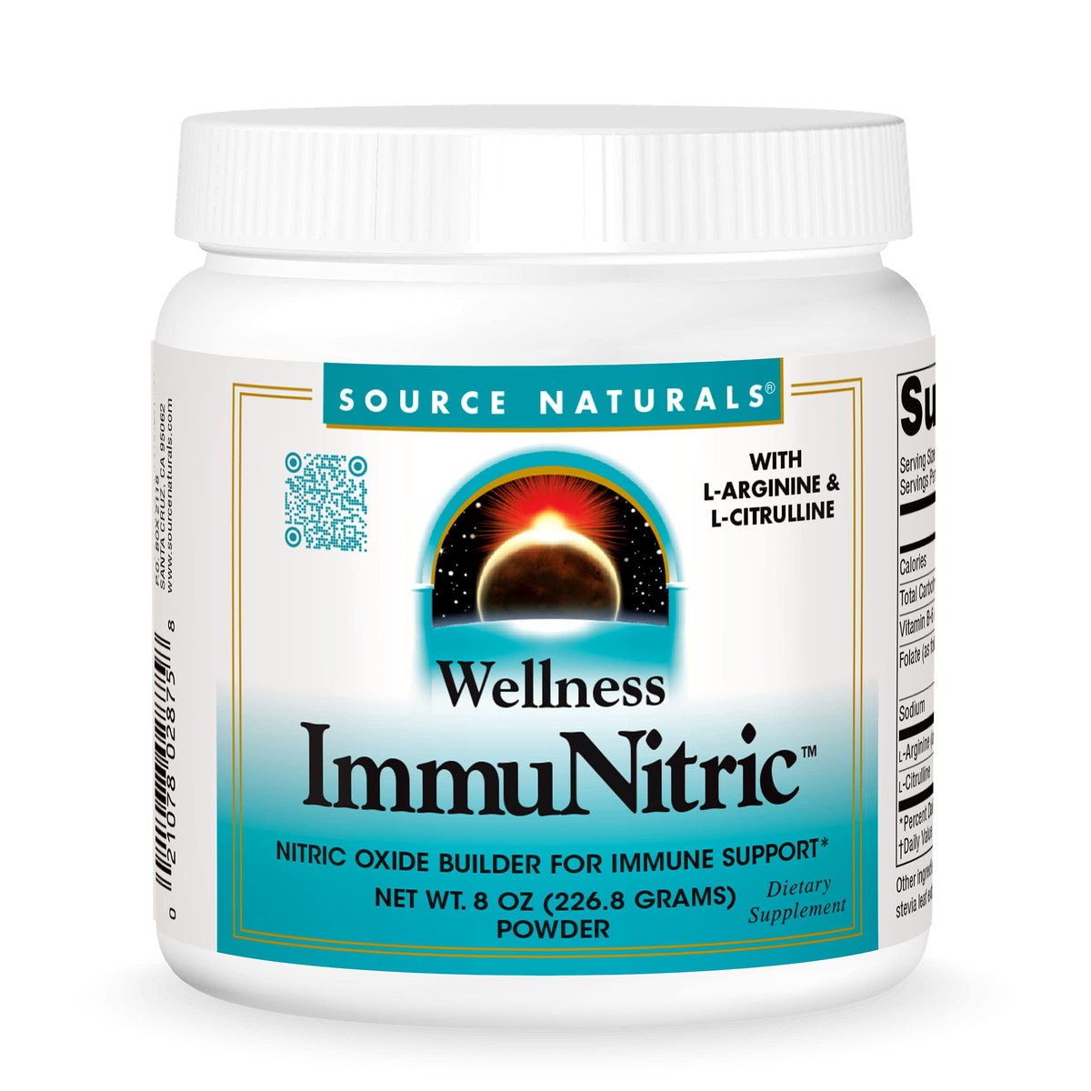 Source Naturals Immunitric Nitric Oxide Booster Powder - 8 oz