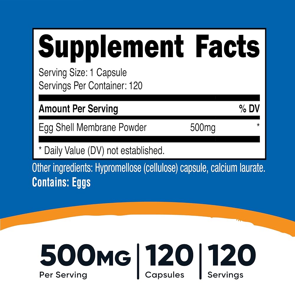 Nutricost Egg Shell Membrane 500mg - 120 Capsules - image 2