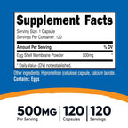 Nutricost Egg Shell Membrane 500mg - 120 Capsules - image 2