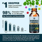 JIANKYTZ Organic Moringa Leaf Extract Liquid Drops for Women and Men