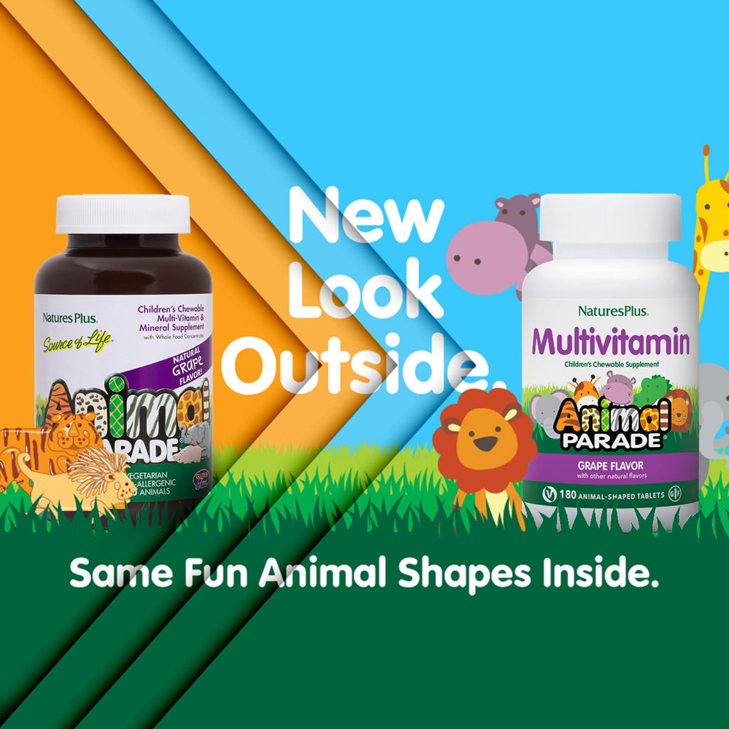 NaturesPlus Animal Parade Children's Chewable Multivitamin - 360 Tablets - image 2