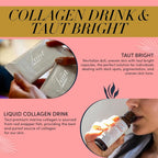 TAUT Discovery Marine Collagen Drink, 16 Bottles, 5 Face Masks