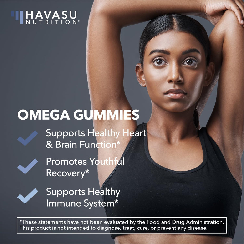 Havasu Nutrition Vegan Omega 3 6 9 Gummies with DHA - 60 Count - image 5