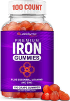 LifeCentric Health Iron Gummies with Biotin & Zinc - 100 Count - image 2