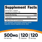 Nutricost L-Carnosine 500mg - 120 Capsules - image 2