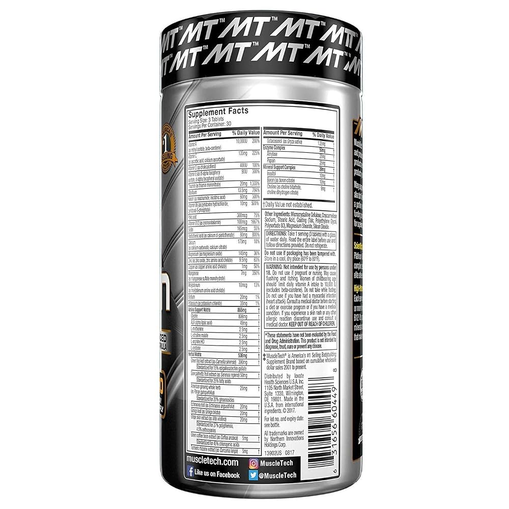 MuscleTech Platinum Creatine Monohydrate Powder + Multivitamin - image 3