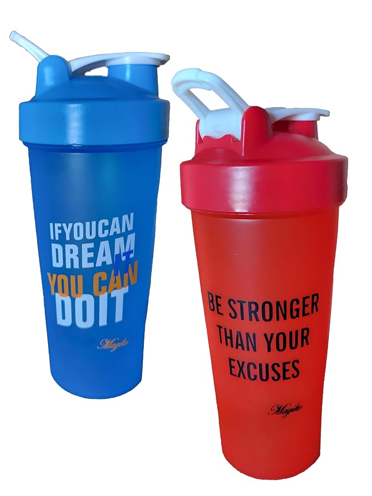 Magiko 28oz Motivational Protein Shaker Sports and Outdoor 28oz