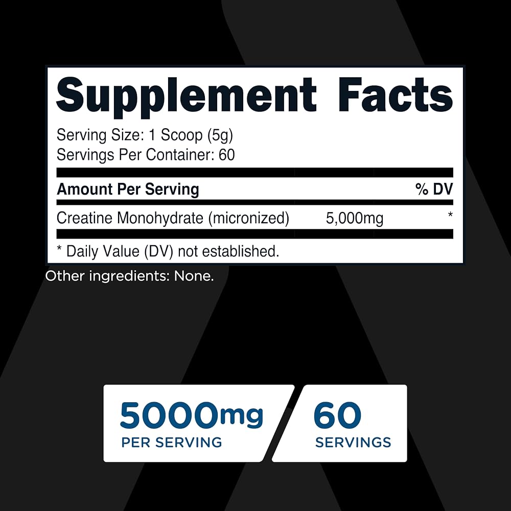 TransformHQ Creatine Monohydrate Powder Unflavored - 60 Servings - image 2