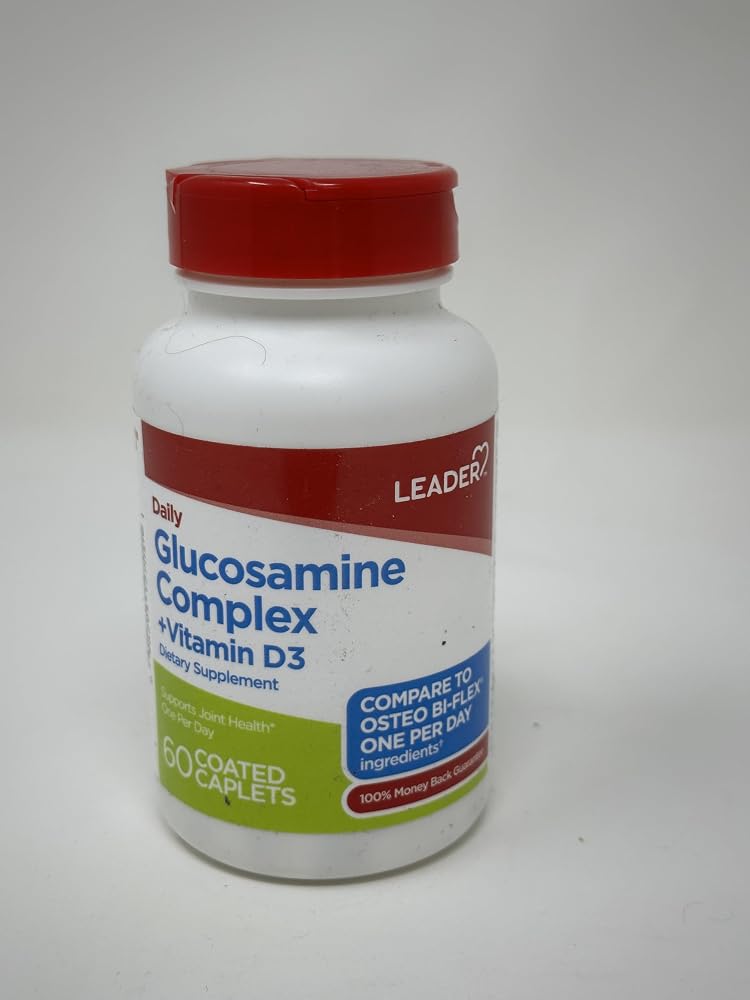 Leader Glucosamine with Vitamin D One Per Day - 60 Caplets
