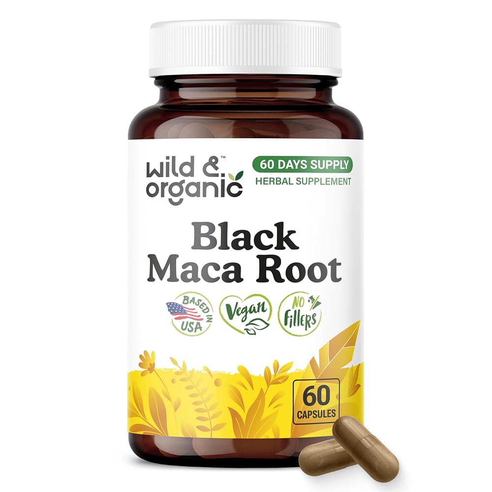 Wild & Organic Black Maca Capsules 500 mg - Overall Support
