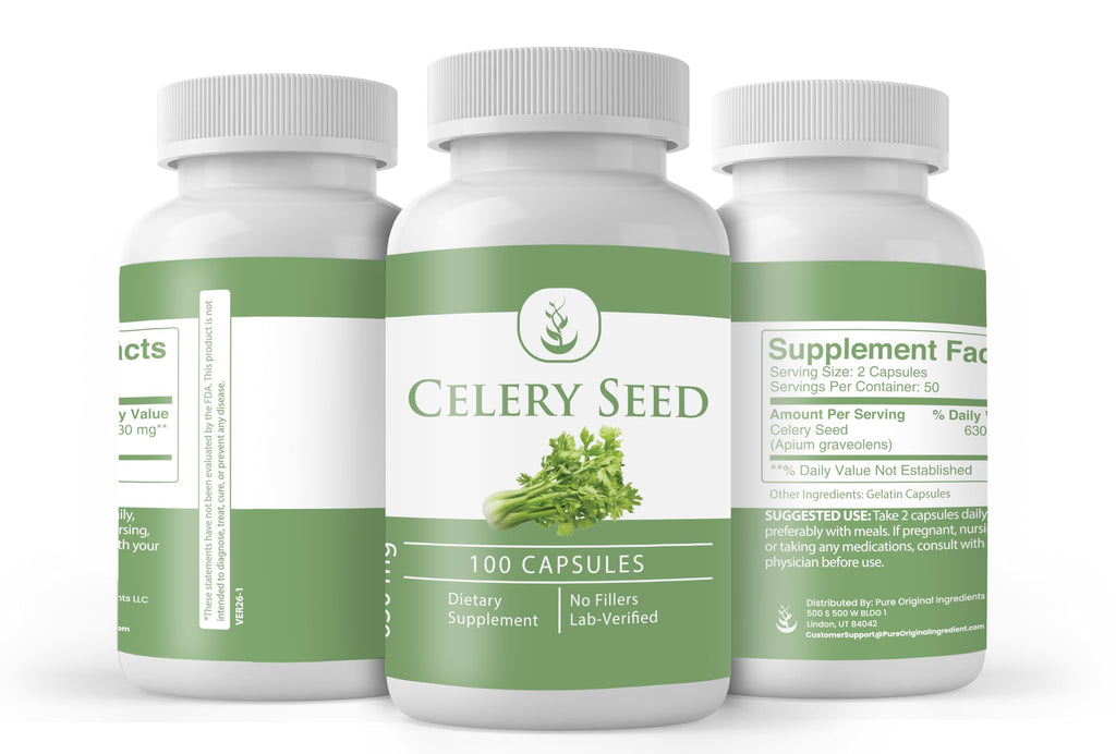 Pure Original Ingredients Celery Seed No Magnesium Or Rice Fillers
