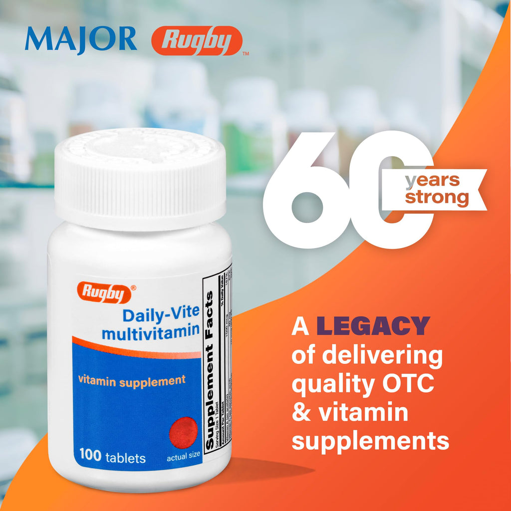 Rugby Daily-Vite Multivitamin for Adults - 200 Tablets - image 2