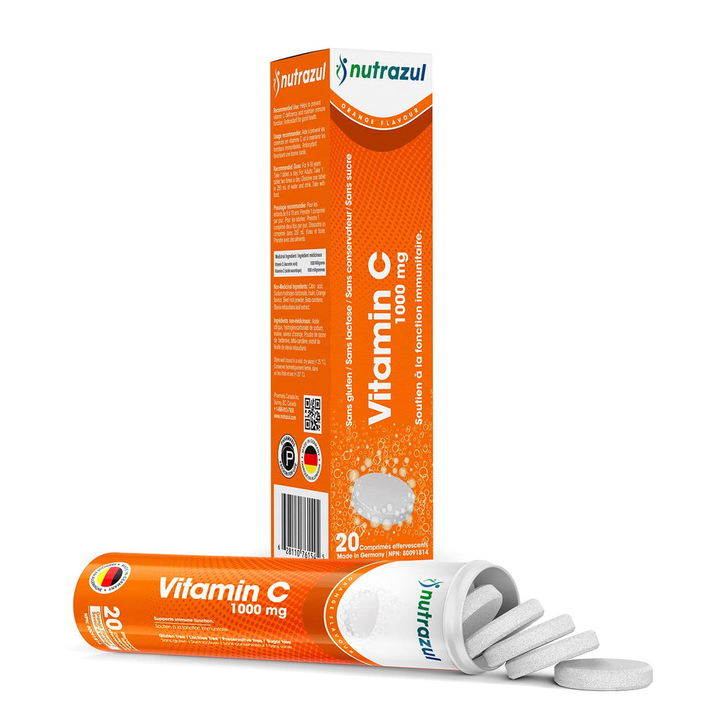 nutrazul Vitamin C 1000mg Effervescent Tablets - 20 Count - image 2