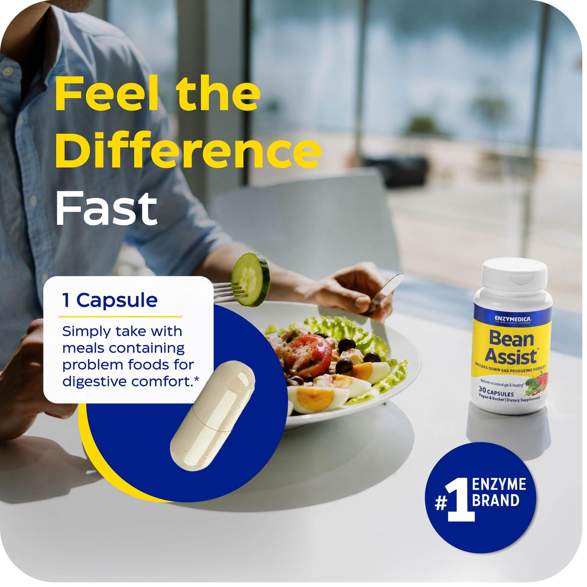 Enzymedica BeanAssist Digestive Enzyme - 30 Capsules - image 6