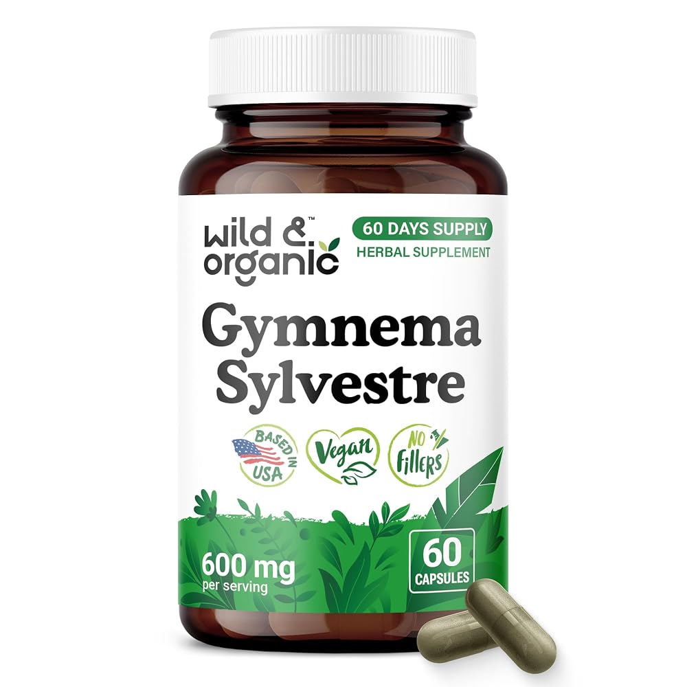 Wild & Organic Gymnema Sylvestre Capsules 600 mg - Overall Support