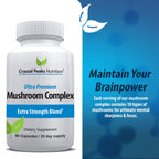 Crystal Peaks Nutrition 10 Mushroom Complex Capsules - 60 Capsules - image 2