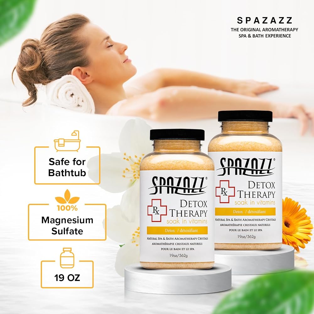 Spazazz RX Detox Therapy Hot Tub & Spa Salts for Relaxation - 19 oz - image 5