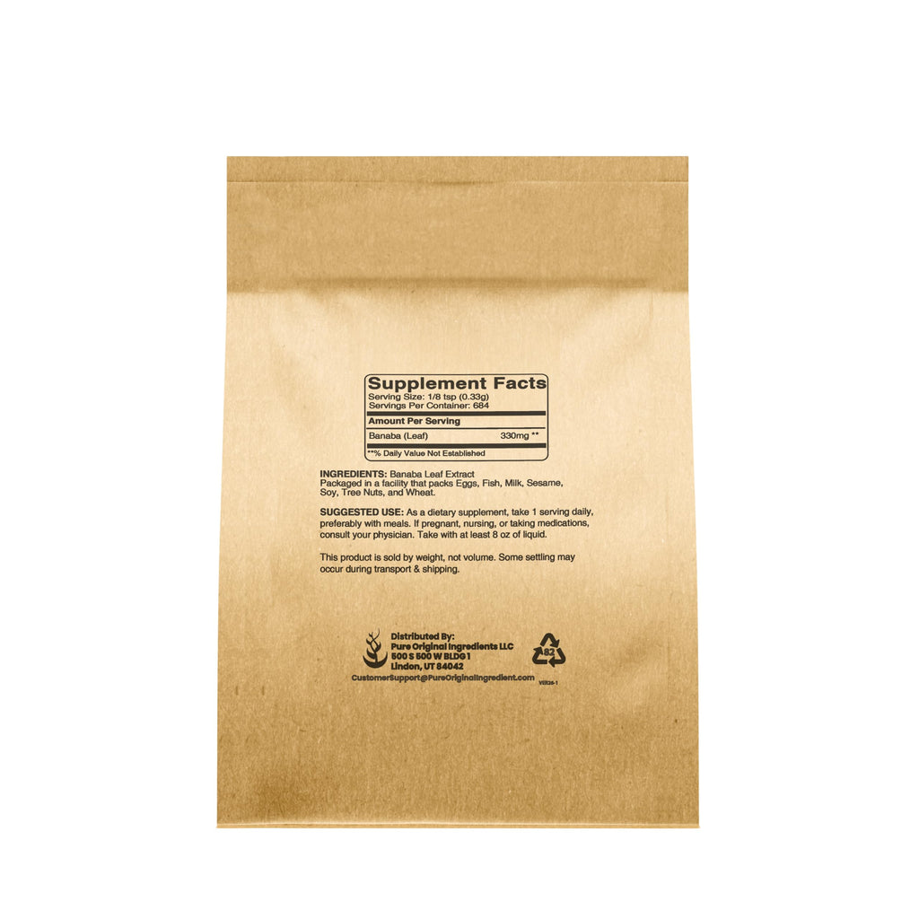 Pure Original Ingredients Banaba Leaf Powder Always Pure