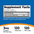 Nutricost Copper Glycinate Capsules - 120 Capsules - image 2
