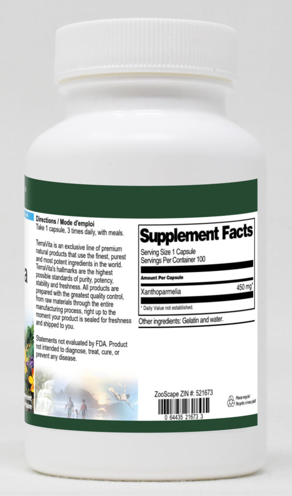 Terravita Xanthoparmelia 450 mg - 100 Capsules - image 2
