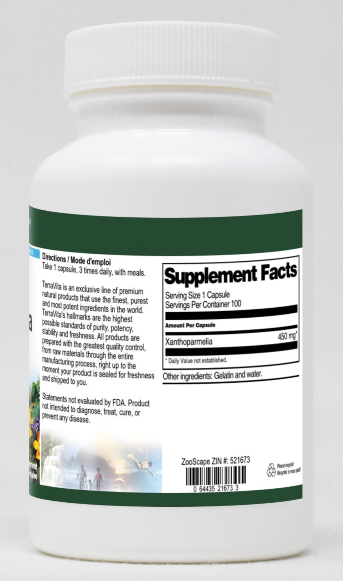 Terravita Xanthoparmelia 450 mg - 100 Capsules - image 2