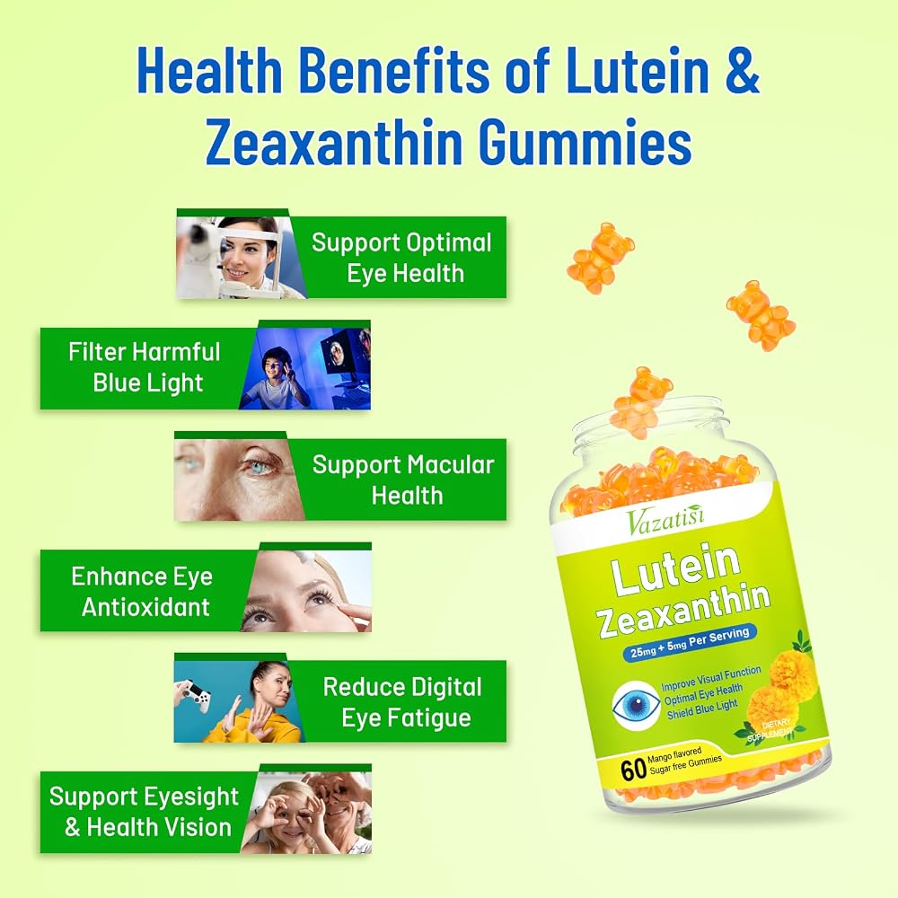 Vazatisi Sugar Free Lutein and Zeaxanthin Gummies