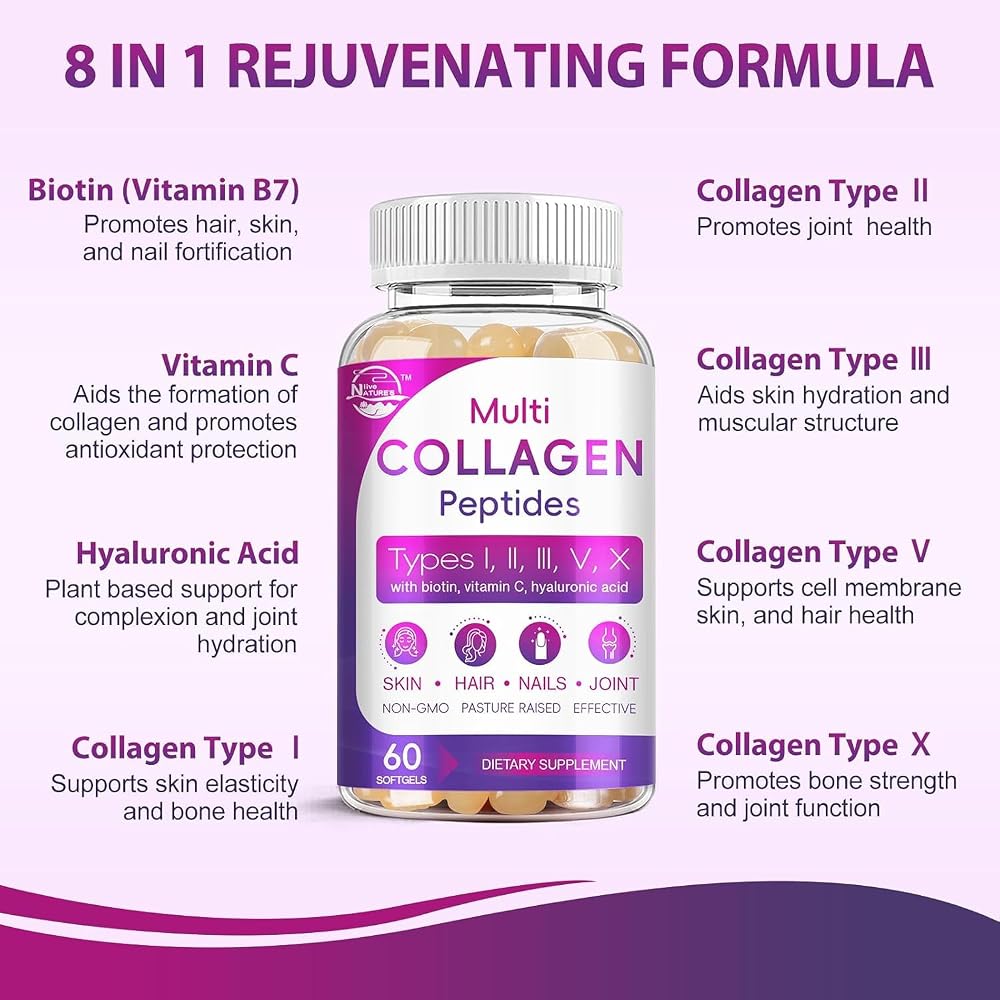 Nature's live Multi Collagen Peptides Softgel - Type I