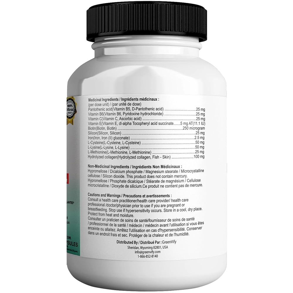 GREENVIFY Max for Hair Biotin & Vitamin Advanced Formula - 60 Capsules - image 4