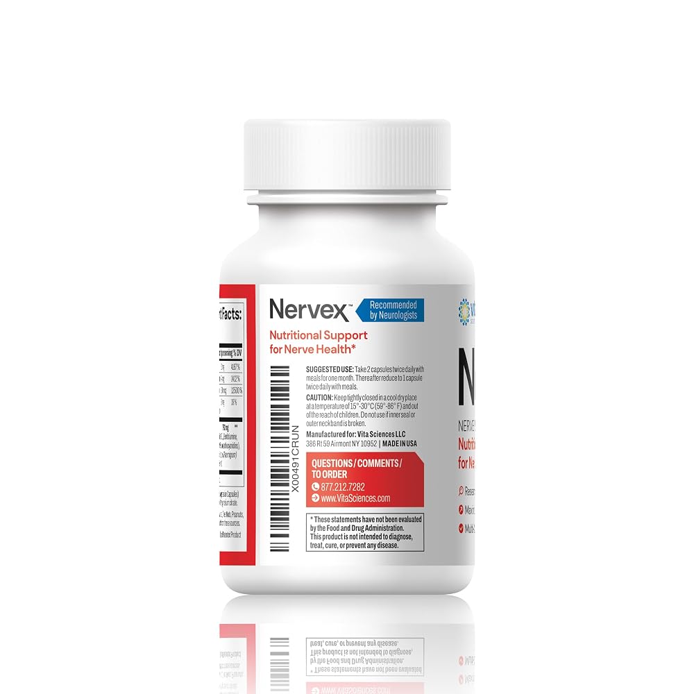 Vita Sciences Nervex Pills Neuropathy Relief - 60 Capsules - image 3