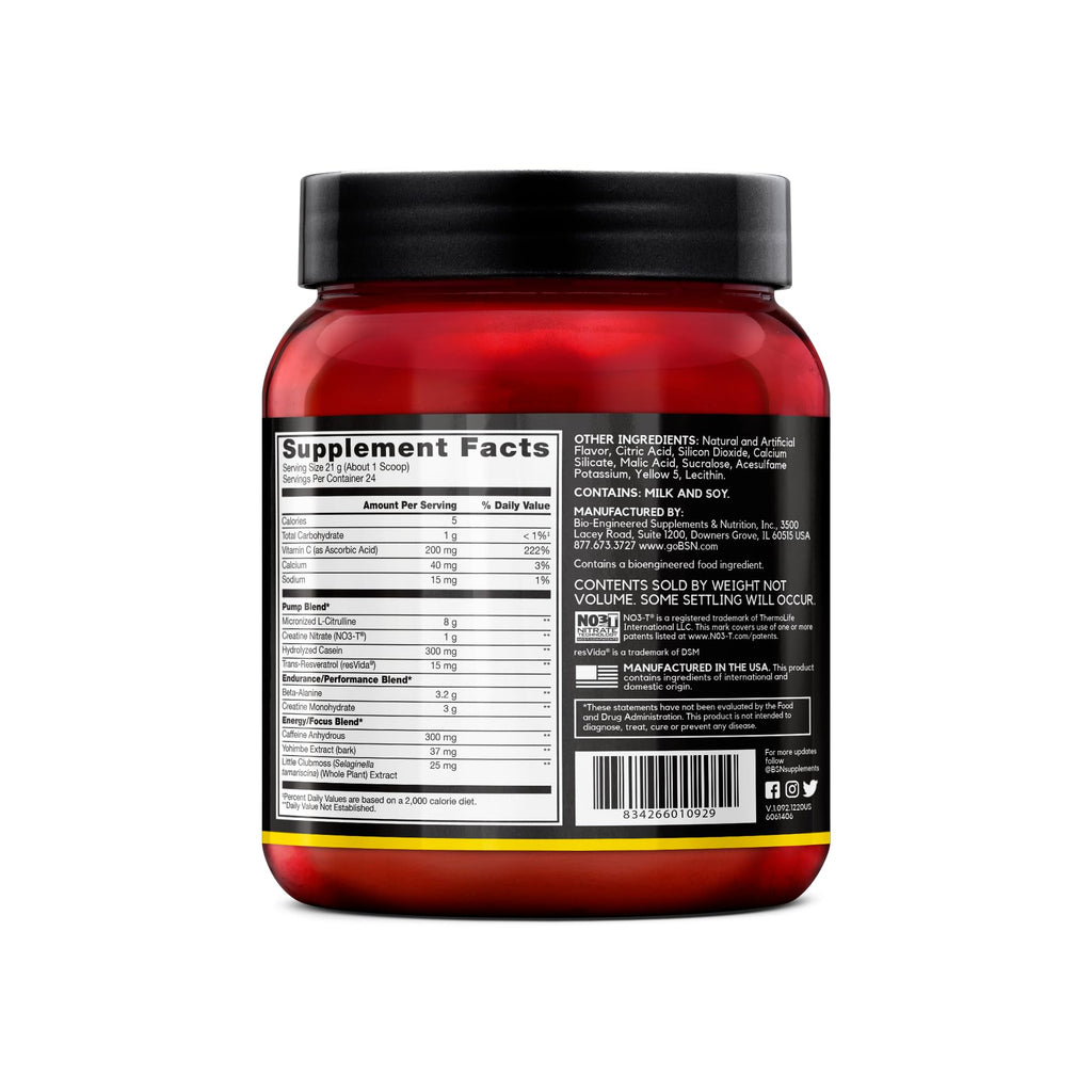 BSN Vaso Pre Workout Powder
