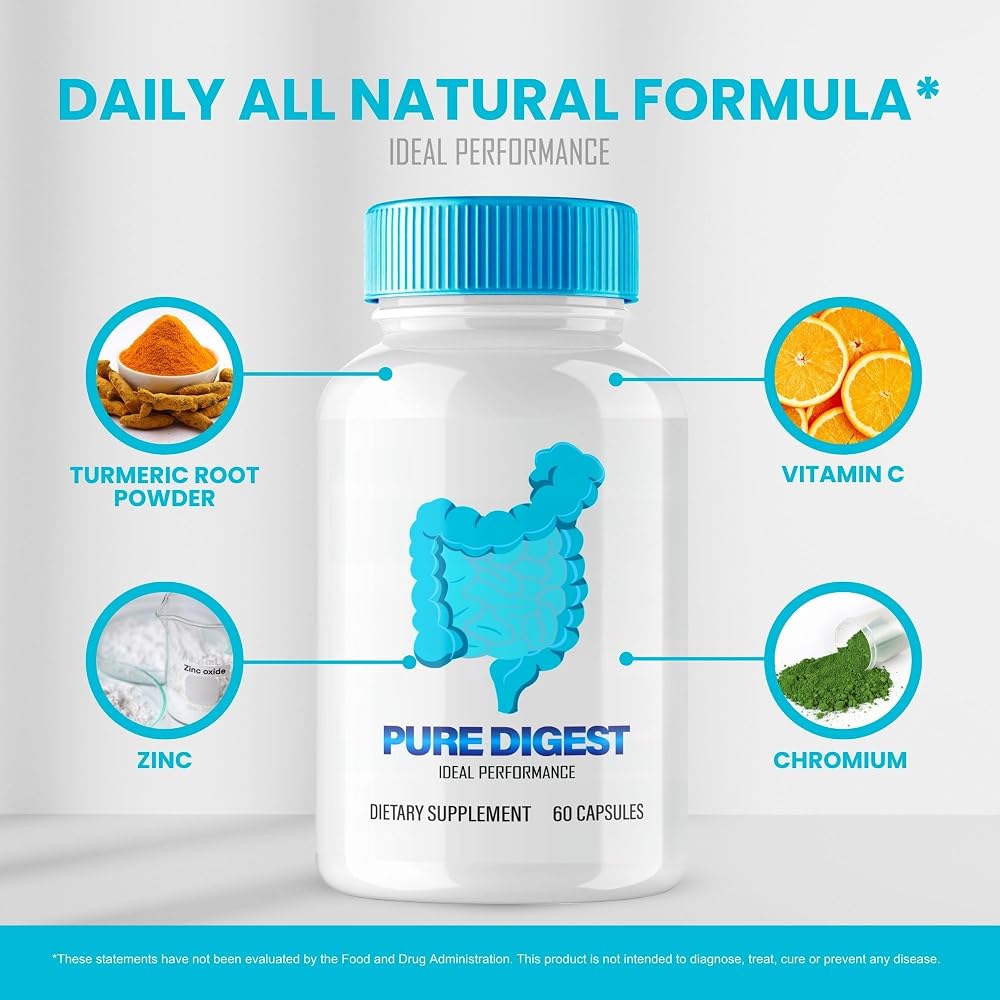 IDEAL PERFORMANCE Pure Digest Capsules Gut Support - 60 Capsules - image 6