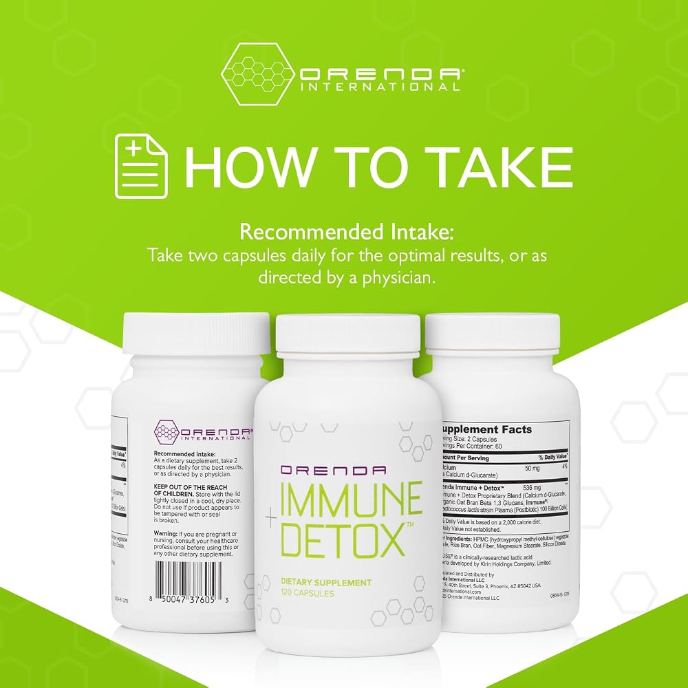 Orenda Immune + Detox Postbiotic Formula - 120 Capsules - image 7