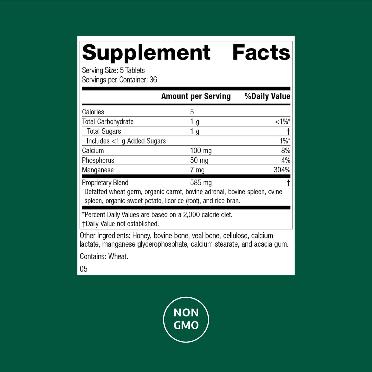 Standard Process Bio-Dent Skeletal Health Supplement - 180 Tablets - image 2
